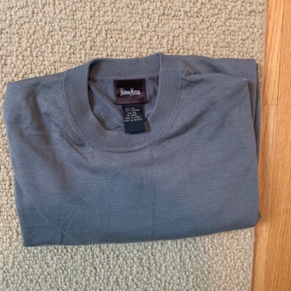 New Neiman Marcus Gray Sweater XL